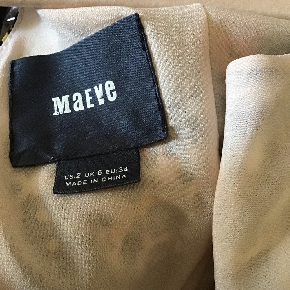 Anthropologie Maeve Isa multiple prints bohemian dress Sz 2 - Picture 7 of 8